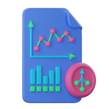 A file with a graph and an arrow pointing up png