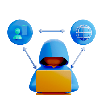 A person wearing a hoodie and holding a laptop png
