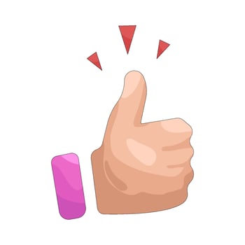 Thumbs Up Gesture vector