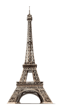 Eiffel Tower France Landmark Architecture Travel Europe City Famous Tourist Attraction Silhouette png