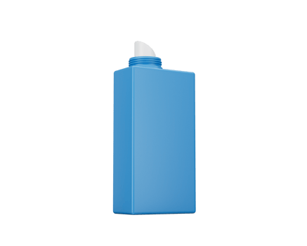 Blue Laundry Shampoo Bottle With A Pump Dispenser Showcases Modern Design 3D Illustration png