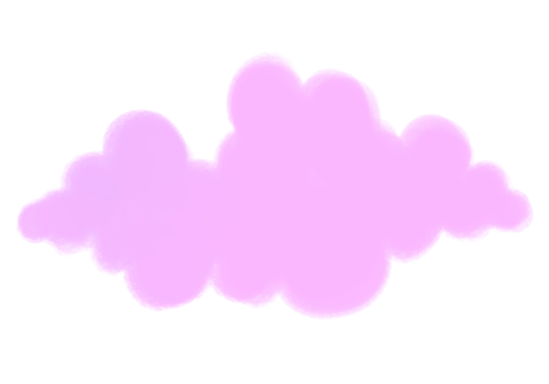 Pink cloud illustration png
