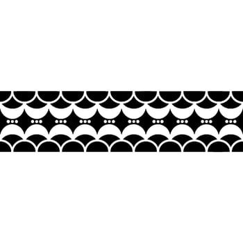 Geometric Pattern Border Black, White, and Gray Retro. vector