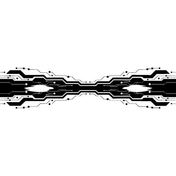Abstract Tech Circuitry Background Minimalist. vector
