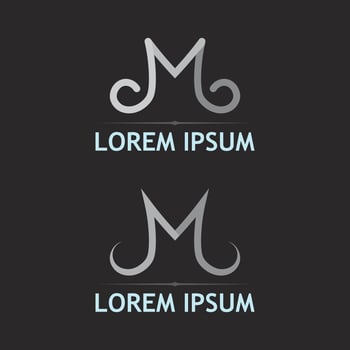 Unique Design for Letter M Business Logo Concept vector