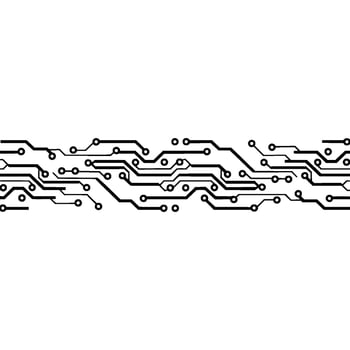 Modern Tech Circuit Board Background with Gradients. vector