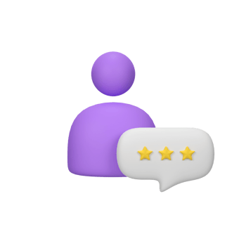 Stars rating for best excellent services isolated 3d render icon illustration png