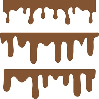 Abstract fluid chocolate, Melted chocolate dripping from the top vector