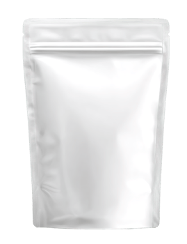 Stand Up Pouch Mockup With Zipper Empty Blank Bag Isolated On Transparent Background png