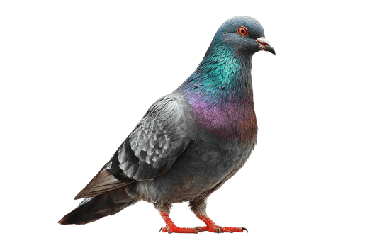 Isolated Pigeon Image Bird Silhouette with Transparent Background for Design Resource png