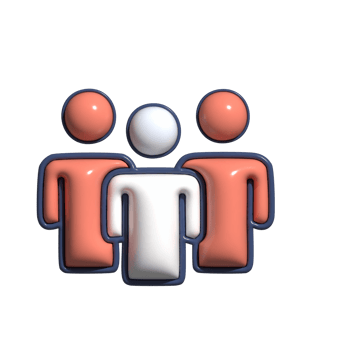 Adorable 3D Staff Group Cohesion Symbols png