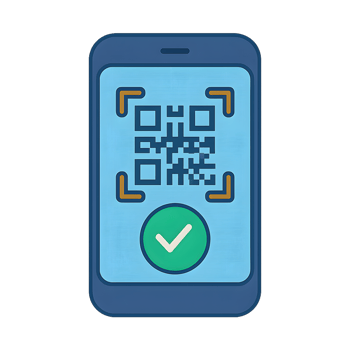 Qr code scanning process modern technology digital interaction urban environment close-up view efficient data access png