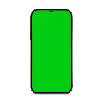 green screen phone on transparent background png