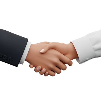 3D Hands Shaking Deal Agreement png