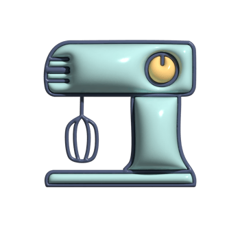 3D Cartoon Audio Mixer Sound Engineering Icons png