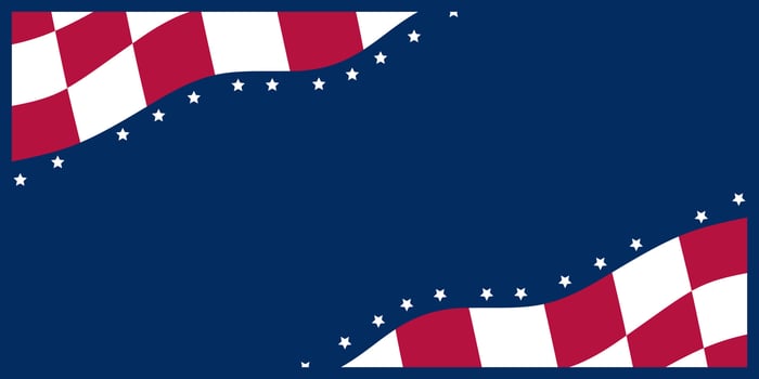 American Background with Free Copy Space Area. Template design for Banner, Poster, Greeting Card. vector
