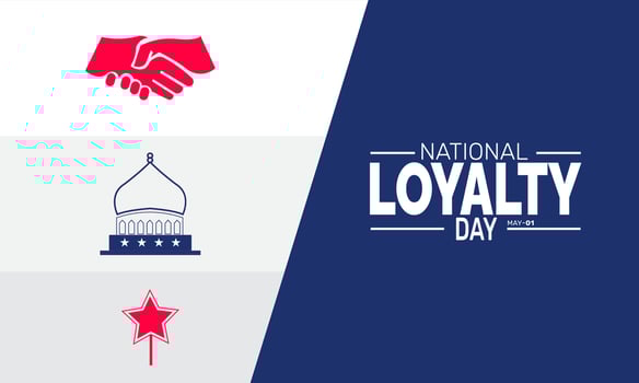 National Loyalty Day in the United States Celebrating Dedication Faithfulness and Pride in Our Country and Community vector