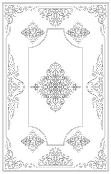 Black carpet lines, vintage lines, vintage style decoration, transparent background png