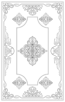 Black carpet lines, vintage lines, vintage decoration vector