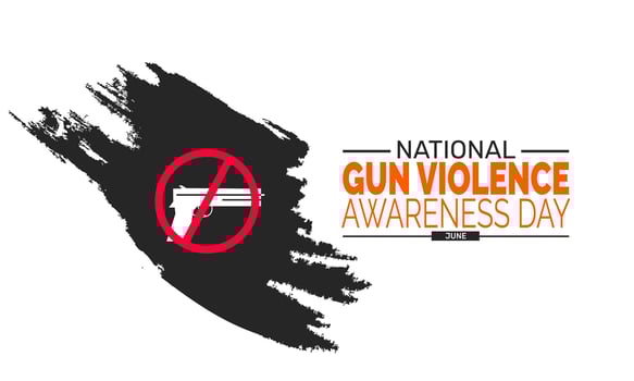 Gun Violence Awareness campaign design, peace and protection theme for social media and flyers vector