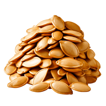 Pile of Roasted Pumpkin Seeds Ready for Nutritind Snacking Enjoyment png