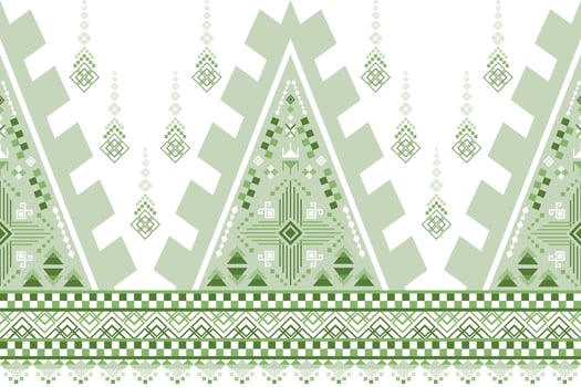 green geometric border vector