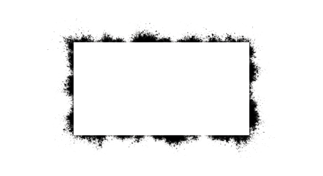 White Abstract Frame with Transparent Background png