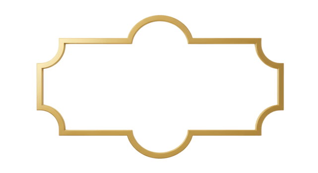 Golden Ornate Frame png