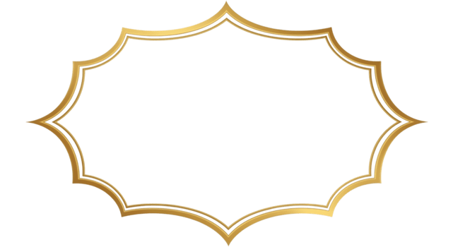 Gold Ornate Frame png