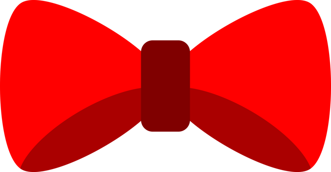 Ribbon bow red png