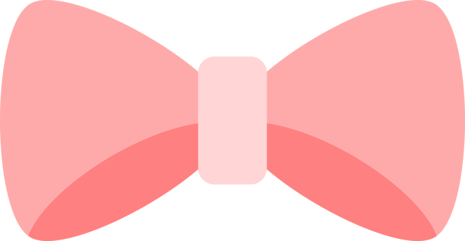 Ribbon bow pink png