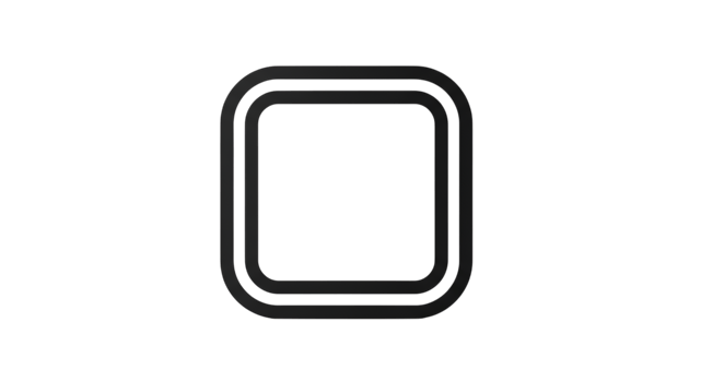 Dark Gray Rectangular Frame png