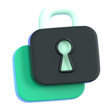 Lock icon representing security and privacy. General user interface icon concept. 3D Illustration. png