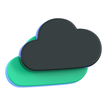 Cloud computing symbol isolated. General user interface icon concept. 3D Illustration. png