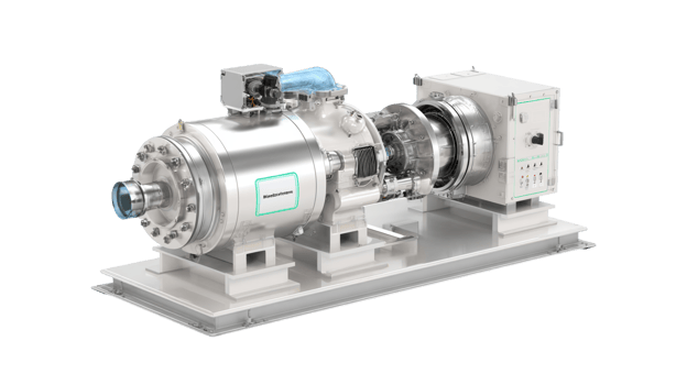 Hydrogen microturbine generator providing sustainable energy on transparent background png