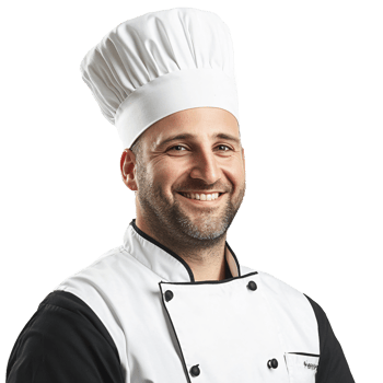 Composed chef prepared to cook png