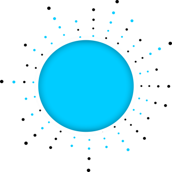 Circle Surrounded by Dotted Circular Pattern png