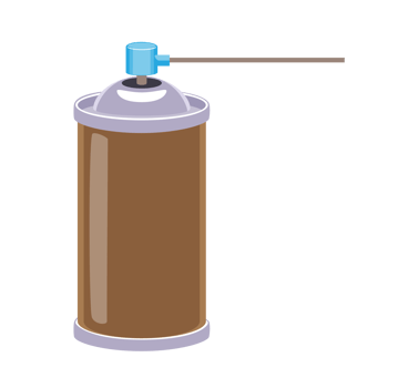 Illustration of Brown Spray Can png