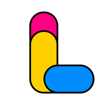 Vibrant Letter L Logo Design - Modern Alphabet Icon with Stylized Typography and Dynamic Colors, Ideal for Branding, Apps, and Creative Graphic Projects. png