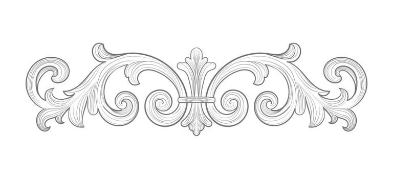 Vintage decorative ornament, frame swirls and scrolls retro design shape. element for design invitations paper, cards or textile. isolated on white vector