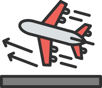 Taking off Bright Tone Visual vector