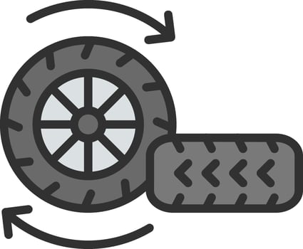 Tire Color Enhanced Graphic vector