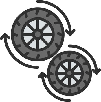 Wheel Modern Shape Graphic vector
