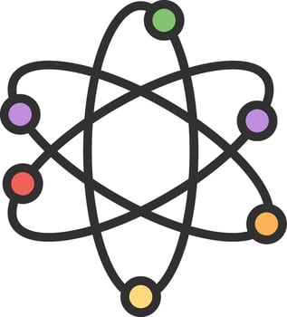 Atomic Energy Responsive App Shape vector