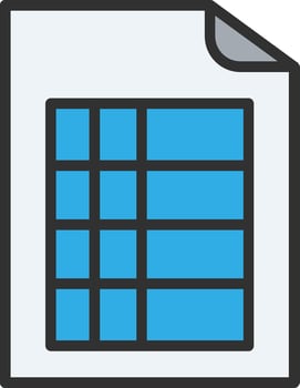 Excel Hand-Drawn Sketch Symbol vector