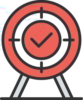 Target Muted Color Design vector