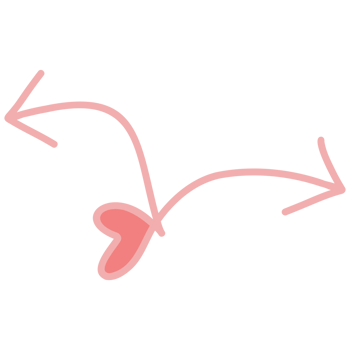 a pink sign hand drawn pointing to a heart png