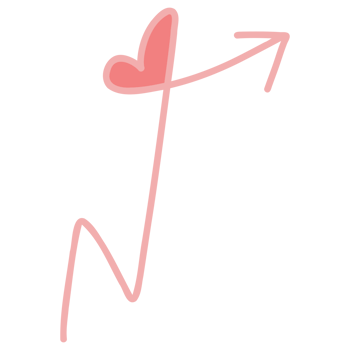 Cute heart arrow png