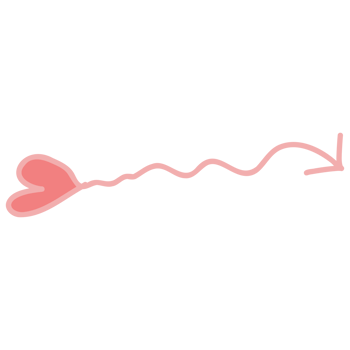 a pink heart with an arrow png