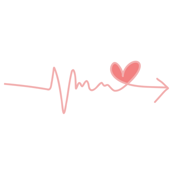 heartbeat line with a heart and a heartbeat icon png